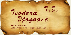 Teodora Đogović vizit kartica